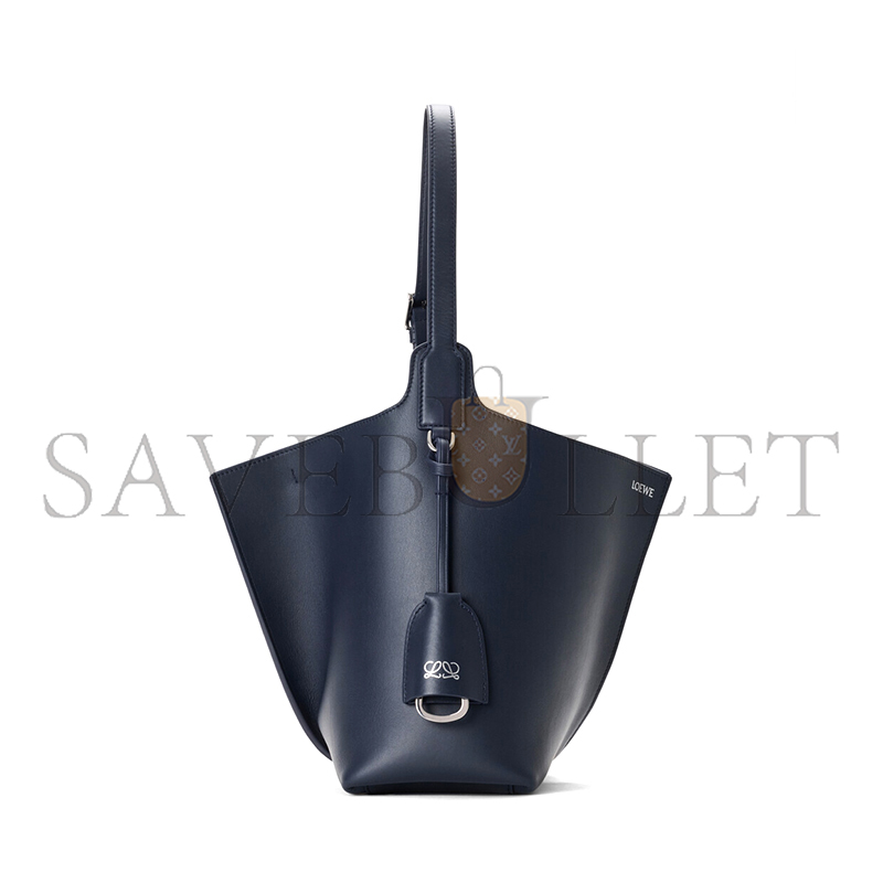 LOEWE MEDIUM BILBAO BUCKET IN SOFT CALFSKIN AND SUEDE A418WRPX01 (26*25*13cm)